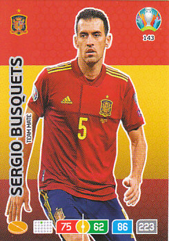 Sergio Busquets Spain Panini UEFA EURO 2020#143